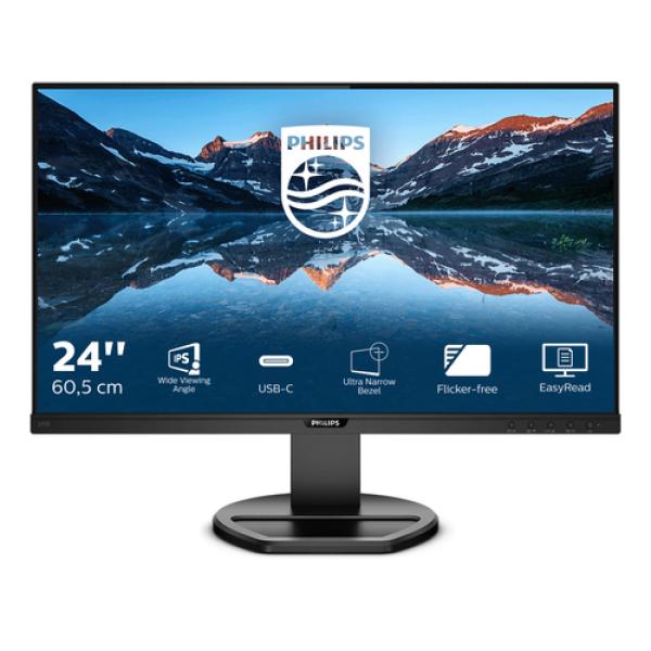 Monitor Profesional Philips 243B9 23.8'/ Full HD/ Multimedia/ Negro