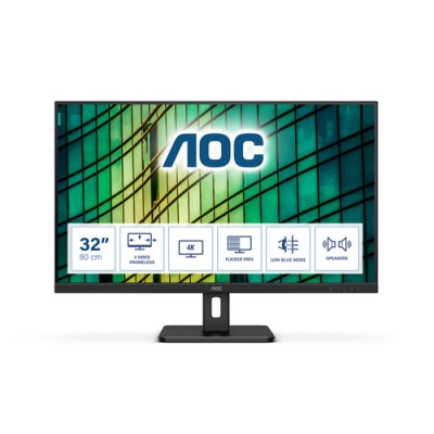 AOC U32E2N 32" Monitor 4K UHD Altavoces/HDMI/DP 4Ms 60Hz