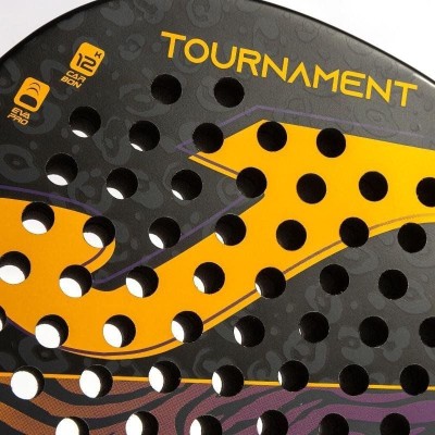 Pala de Pádel Joma Tournament/ Negro Naranja y Morada