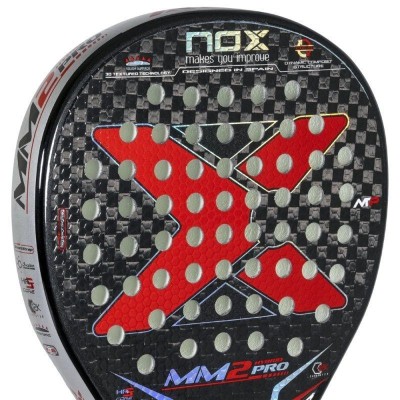 Pala de Pádel NoxSport MM2 Pro/ Roja (Manu Martín)