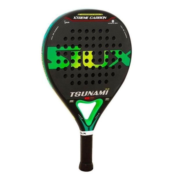 Pala de Pádel Siux Tsunami 5.0 3K/ Negra y Verde