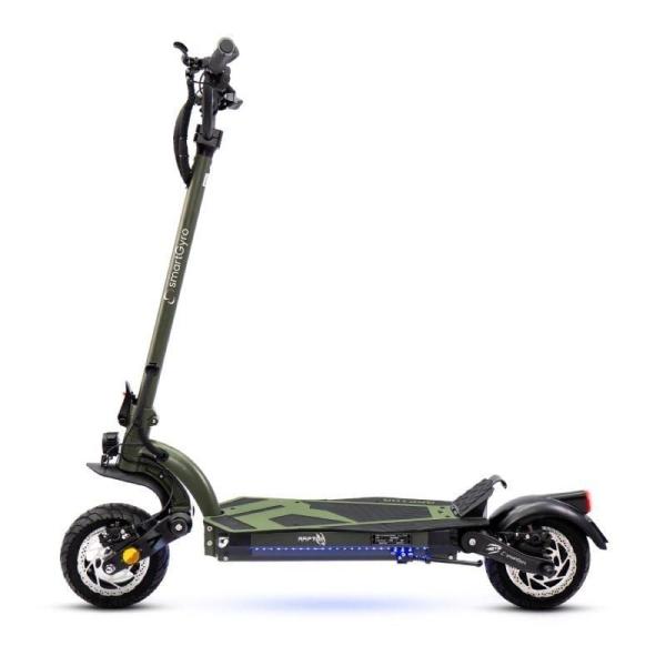 Patinete Eléctrico SmartGyro Raptor Certificado/ Motor 1000W/ Ruedas 10'/ 25km/h /Autonomía 70km/ Army