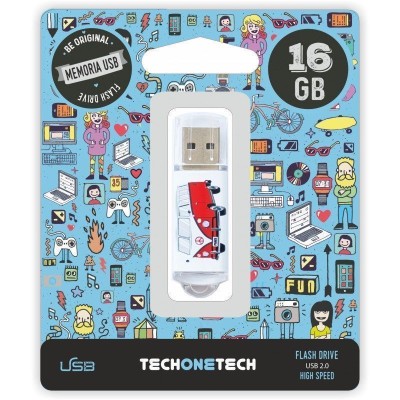 Pendrive 16GB Tech One Tech Camper VAN-VAN USB 2.0