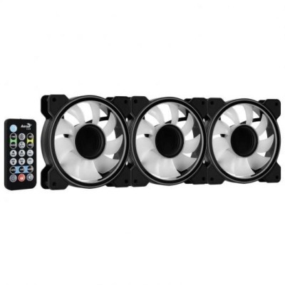 Pack 3 Ventiladores Aerocool Mirage 12 ARGB Pro/ 12cm + H66F