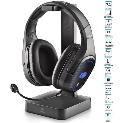 Auriculares Inalámbricos Gaming con Micrófono NGS GHX-600/ Jack