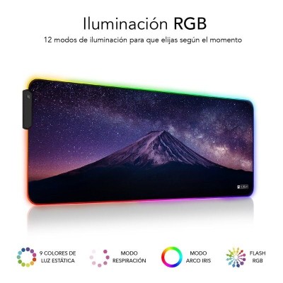 Alfombrilla Subblim SUBMP-02RGB11 LED RGB Montaña XL/ 800 x 300