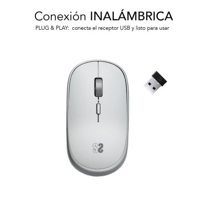 Ratón Mini Inalámbrico Subblim Wireless Mini/ Hasta 1600 DPI/