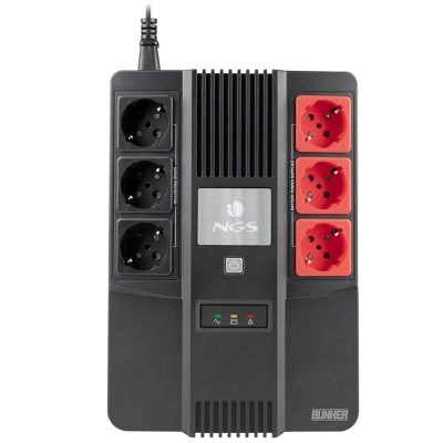 SAI Offline NGS Fortress Bunker/ 600VA-360W/ 6 Salidas/ Formato