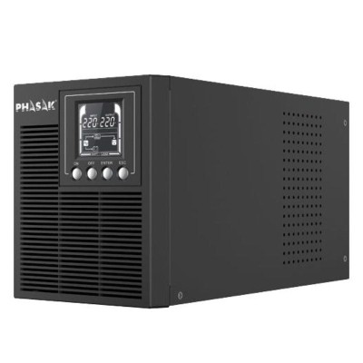 SAI Online Phasak 1000 VA Online LCD/ 1000VA-900W/ 3 Salidas/