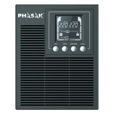 SAI Online Phasak 1000 VA Online LCD/ 1000VA-900W/ 3 Salidas/