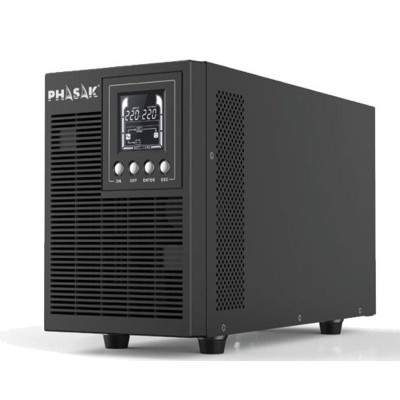 SAI Online Phasak 2000 VA Online LCD/ 2000VA-1800W/ 4 Salidas/