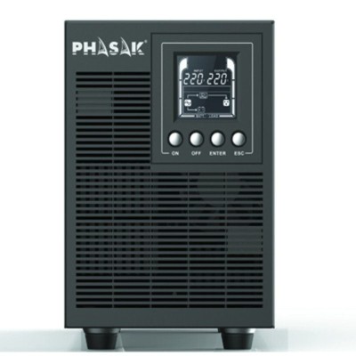 SAI Online Phasak 2000 VA Online LCD/ 2000VA-1800W/ 4 Salidas/