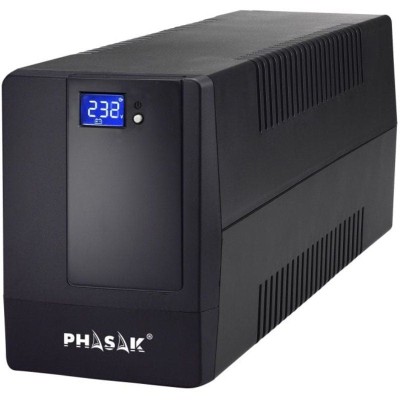 SAI Línea Interactiva Phasak 600 VA LCD/ 600VA/ 2 Salidas/