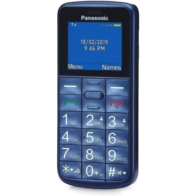 Teléfono Móvil Panasonic KX-TU110EXC para Personas Mayores/ Azul