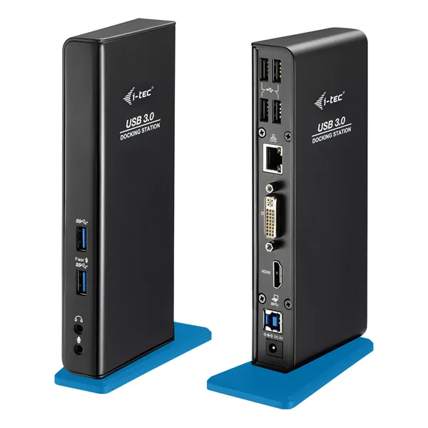 Docking USB 3.0 I-Tec U3HDMIDVIDOCK/ 6xUSB/ 1xUSB Tipo-B/ 1xRJ45/ 1xHDMI/ 1xDVI/ 2xAudio