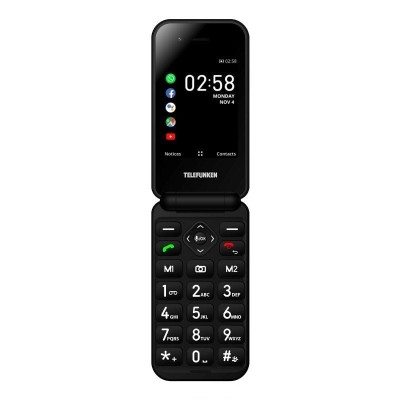 Teléfono Móvil Telefunken S740 para Personas Mayores/ Negro