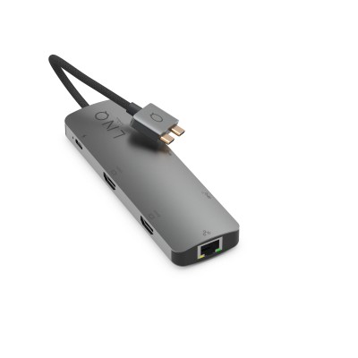 Docking USB Tipo-C Dual Linq LQ48011/ 1xUSB Tipo-C/ 2xUSB/