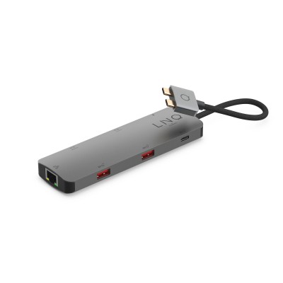 Docking USB Tipo-C Dual Linq LQ48011/ 1xUSB Tipo-C/ 2xUSB/