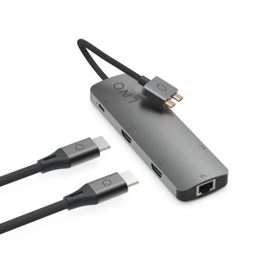 Docking USB Tipo-C Dual Linq LQ48011/ 1xUSB Tipo-C/ 2xUSB/