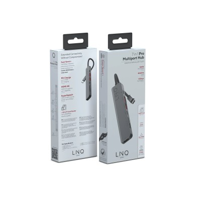 Docking USB Tipo-C Linq LQ48016/ 1xUSB Tipo-C/ 2xUSB/ 1xHDMI