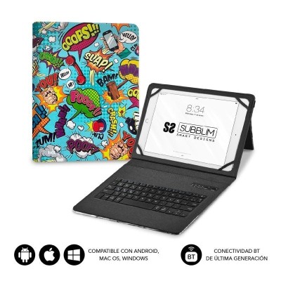 Funda con Teclado Subblim Keytab Pro Bluetooth para Tablets de