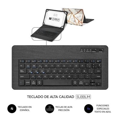 Funda con Teclado Subblim Keytab Pro Bluetooth para Tablets de