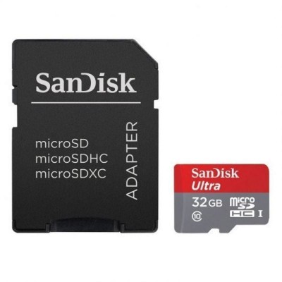 Tarjeta de Memoria SanDisk Ultra 32GB microSD HC UHS-I con