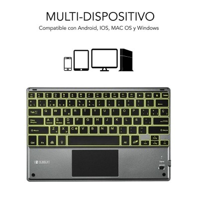 Teclado Compacto Inalámbrico por Bluetooth Subblim Touchpad