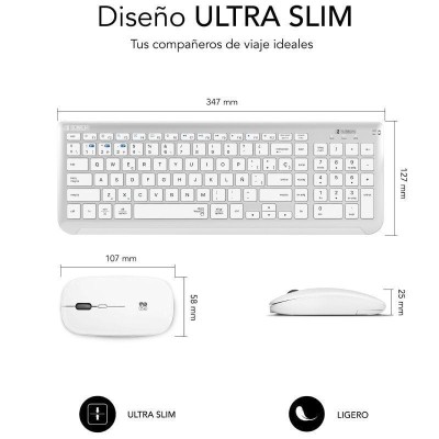 Teclado y Ratón Inalámbrico Subblim Combo Dual Prestige