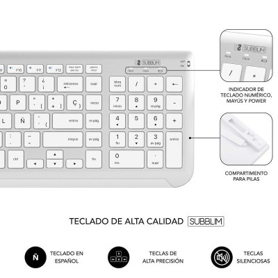 Teclado y Ratón Inalámbrico Subblim Combo Dual Prestige