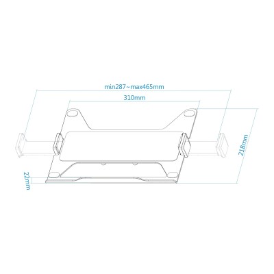 Soporte TooQ TQLH1117-B para Portátiles hasta 17.3'