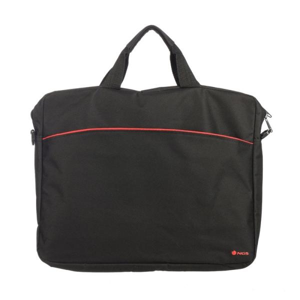 Maletín Monray Enterprise para Portátiles hasta 15.6'/ Negro/ Rojo