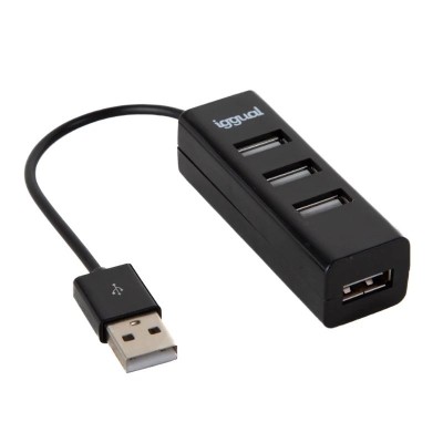 Iggual hub usb 2.0 x 4 puertos hub-a-4p