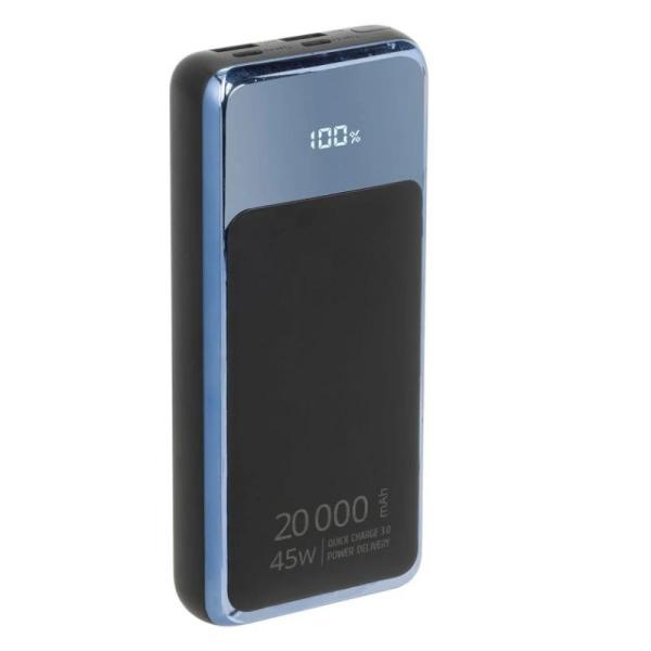 Rivacase va1075 qc/pd 45w 20000 mah black