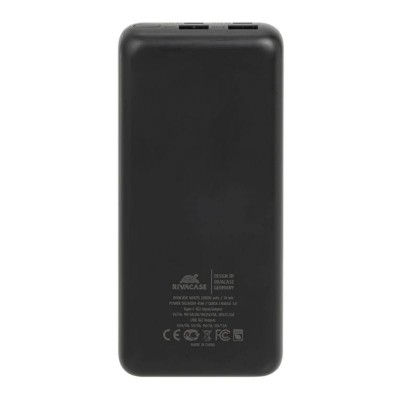 Rivacase va1075 qc/pd 45w 20000 mah black