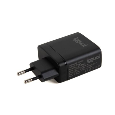 Iggual cargador rápido usb pd tipo c 45w gan