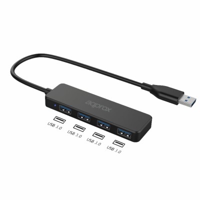 Approx adaptador usb hub 4 puertos usb 3.0.