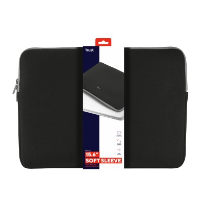 Funda Trust Primo para Portátiles hasta 15.6'/ Negra