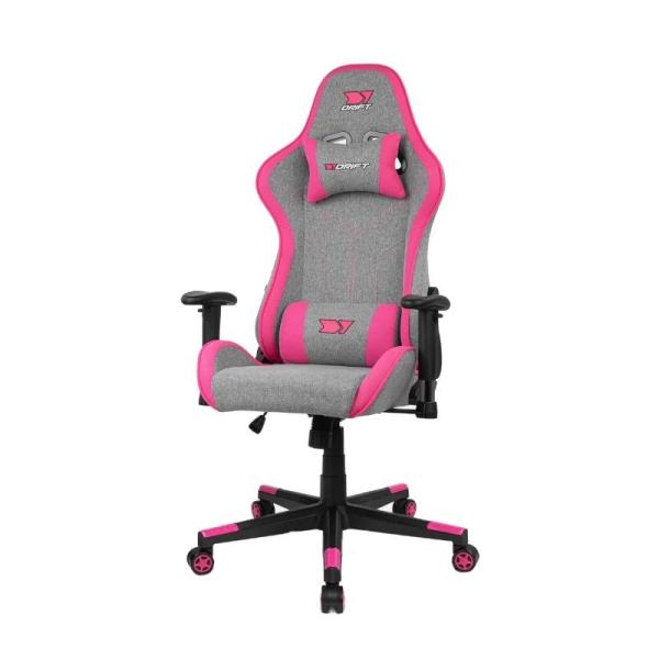 Drift silla gaming dr90 pro gris/rosa