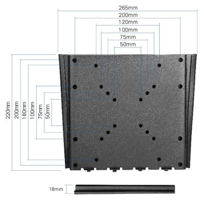 Iggual sptv01 soporte tv pared 10"-42" 30kg fijo