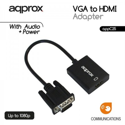 Approx appc25 adaptador vga a hdmi