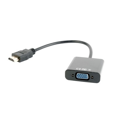 Gembird adaptador hdmi(m) a vga(h) + audio