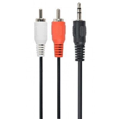 Gembird cable audio mjack rca m/m 5 mts