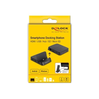 Delock docking smartphone 4k para android o window