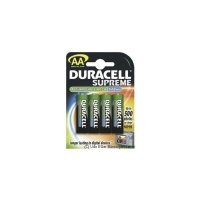 Duracell pila recargable hr6 aa 2500mah blister*4