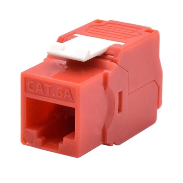 Wp keystone cat. 6a utp rj45/hembra  rojo