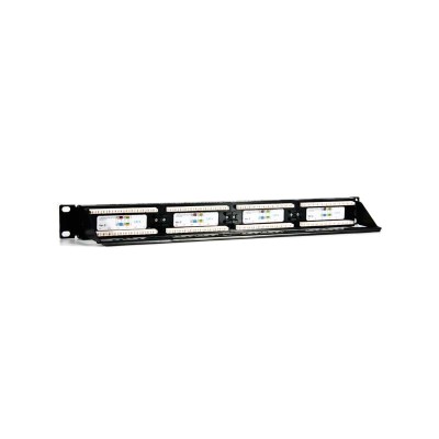 2lan patch panel 19" cat6 24 puertos utp