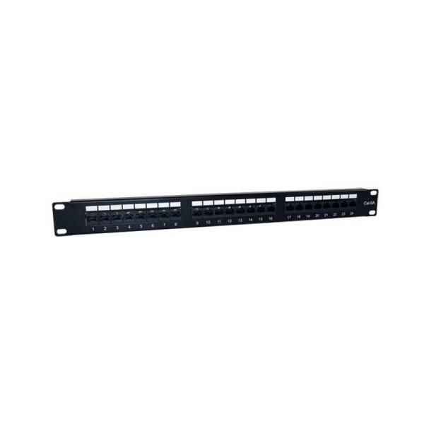 2lan patch panel 19" cat6a 24 puertos utp