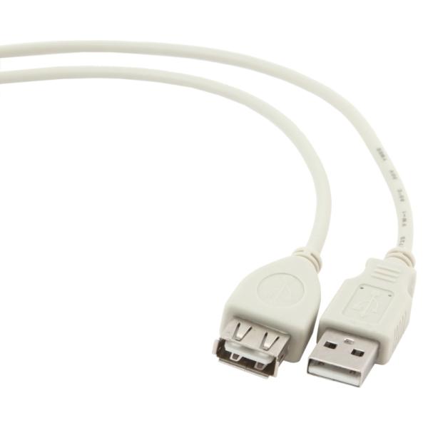 Gembird cable alarg. usb 2.0(m)-(h) 0.75mts