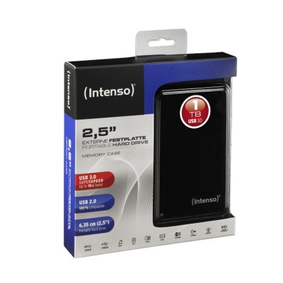 Intenso hdd externo 6021560 1tb 2.5" usb 3.0 negro